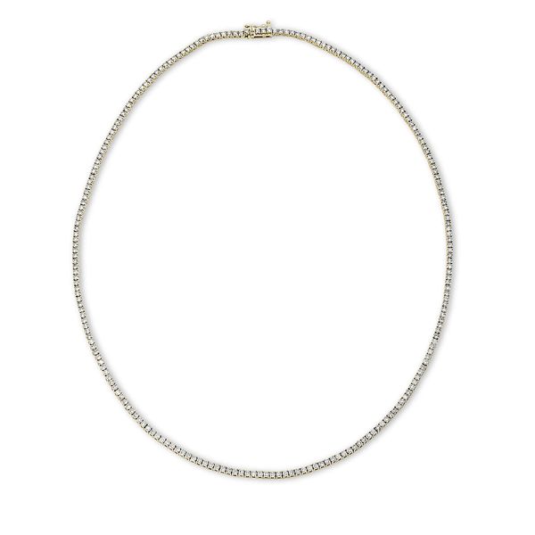 Collier 750 Gelbgold 207 Brillanten 6.07ct