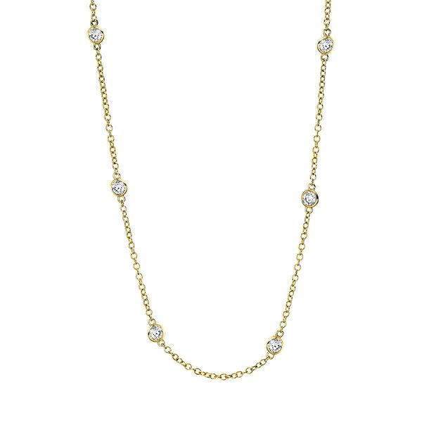 Collier 750 Gelbgold 9 Brillanten 0.6ct