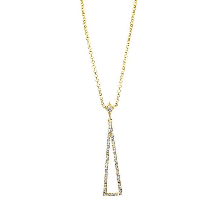 Collier 750 Gelbgold 67 Diamanten 0.19ct L 45.7cm