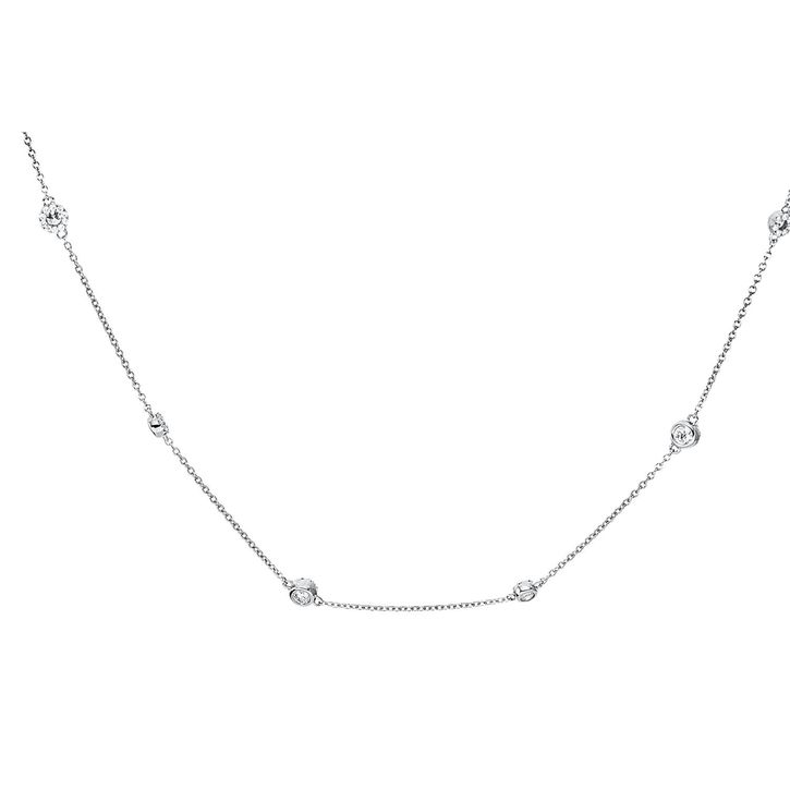 Collier 750 Weißgold 141 Brillanten 1.41ct