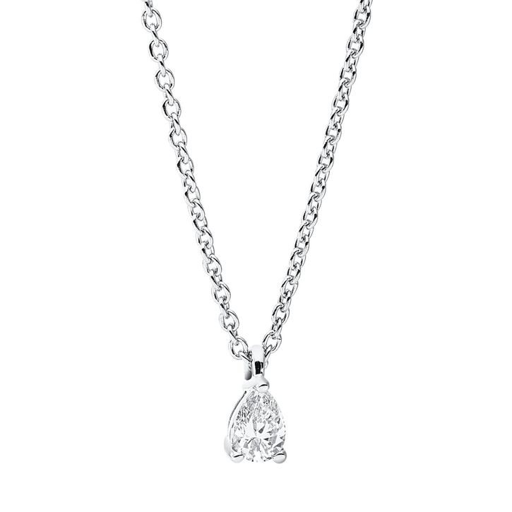 Collier 750 Weißgold Diamant 0.12ct