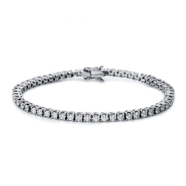 Armband 750 Weißgold 56 Brillanten 4.63ct