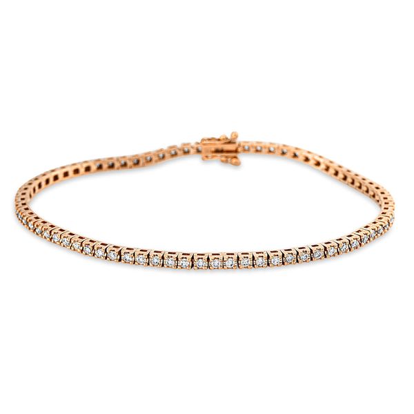 Armband 750 Rotgold 73 Brillanten 1.01ct L 17.5cm