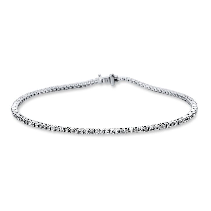 Armband 750 Weißgold 108 Brillanten 0.94ct L 16.5cm