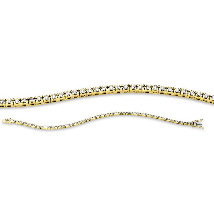 Armband 750 Gelbgold 72 Brillanten 1.01ct