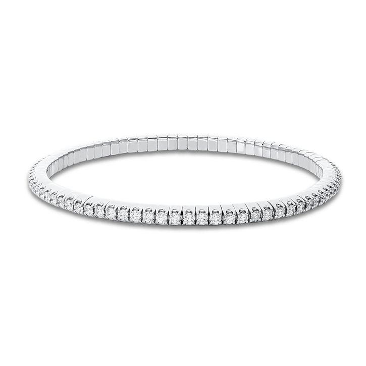 Armband 750 Weißgold 81 Brillanten 2.01ct L 16.5cm