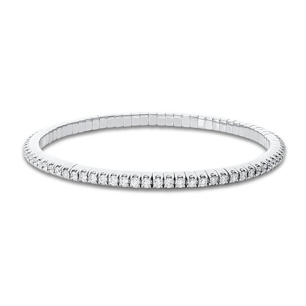 Armband 750 Weißgold 81 Brillanten 2.01ct L 16.5cm