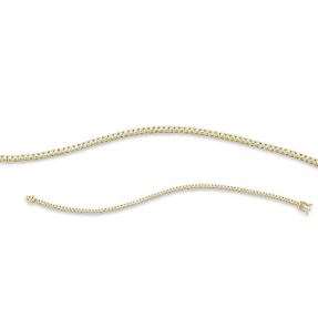 Armband aus 750 Gold Gelbgold 87 Brillanten 1,5ct TW-SI B:1,9mm L:18cm 4er-Krappe