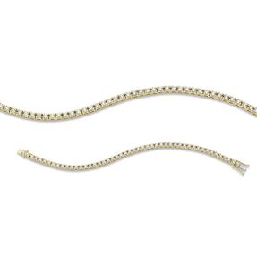 Armband aus 750 Gold Gelbgold 49 Brillanten 2,88ct TW-SI L:18cm