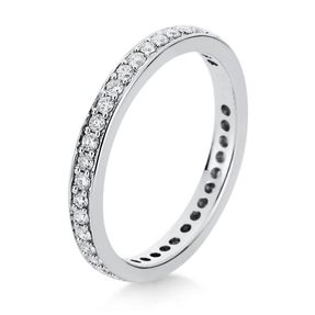 Memoire Ring aus 750 Weißgold Diamant Brillanten 0,55ct TW-SI B:2,6mm