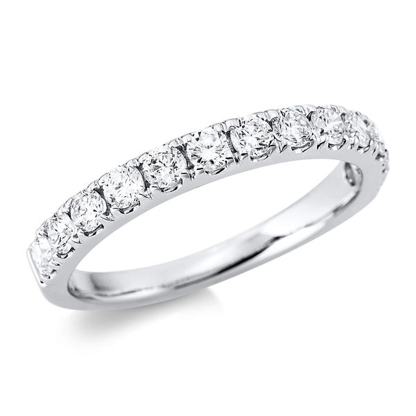 Ring 750 Weißgold 13 Brillanten 0.62ct B 2.7mm