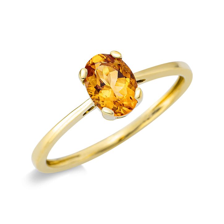 Ring 750 Gelbgold Citrin 0.67ct gelb