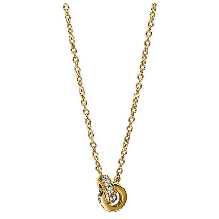 Collier aus 585 Gelbgold 22 Brillanten 0.1ct