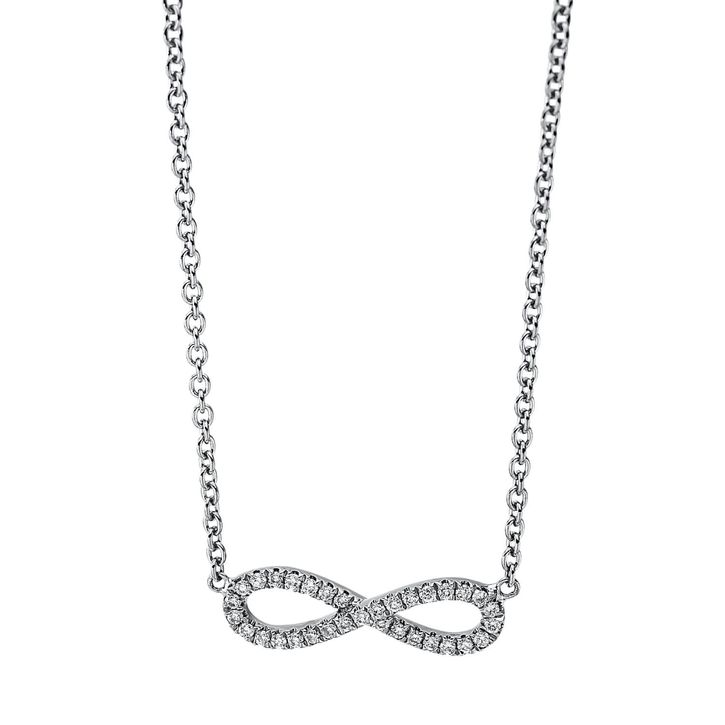 Collier Infinity 750 Weißgold 33 Brillanten