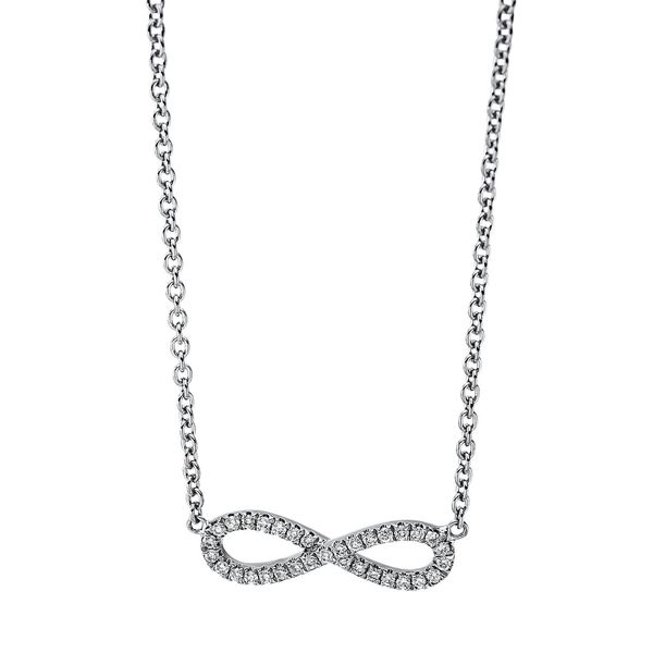 Collier Infinity 750 Weißgold 33 Brillanten