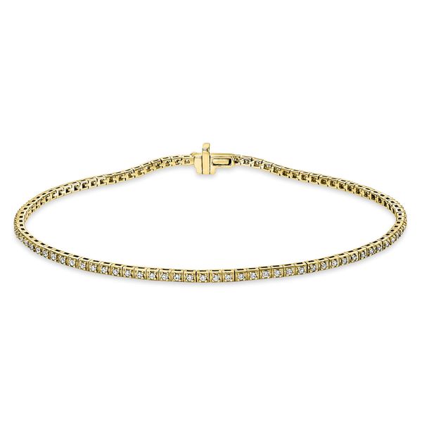 Armband 585 Gelbgold 92 Brillanten 0.5ct L 18.8cm