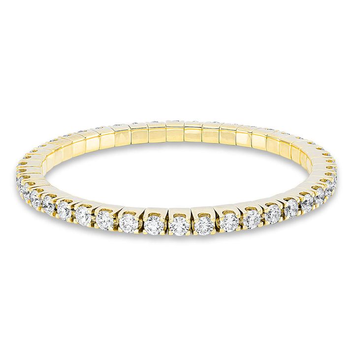 Armband 750 Gelbgold 44 Brillanten 8.06ct L 16.5cm