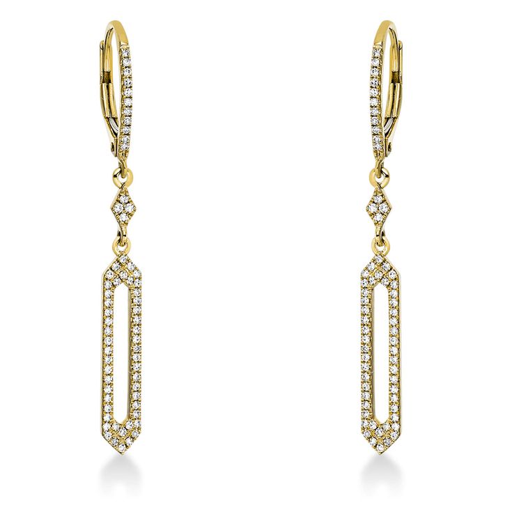 Ohrschmuck aus 585 Gelbgold 126 Diamanten 0.28ct