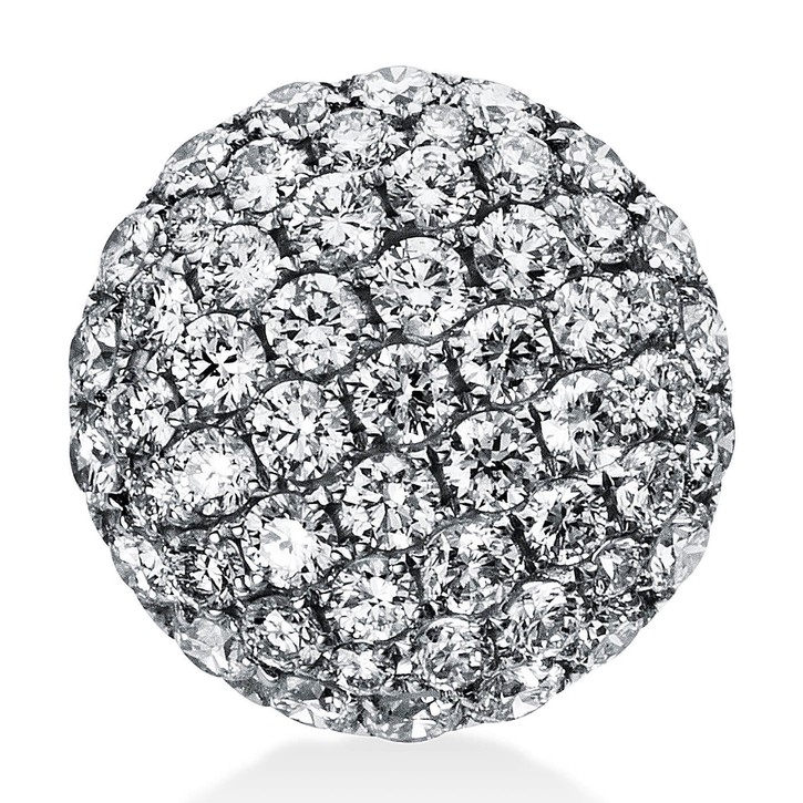 Pavé Anhänger aus 750 Weißgold 55 Brillanten 0.78ct