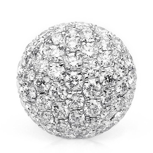 Pavé Anhänger aus 750 Weißgold 55 Brillanten 0.78ct