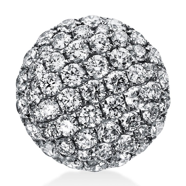 Pavé Anhänger aus 750 Weißgold 55 Brillanten 0.78ct