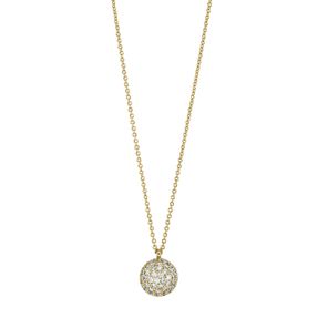 Collier aus 750 Gold Gelbgold 48 Brillanten 0,21ct TW-SI L:42cm