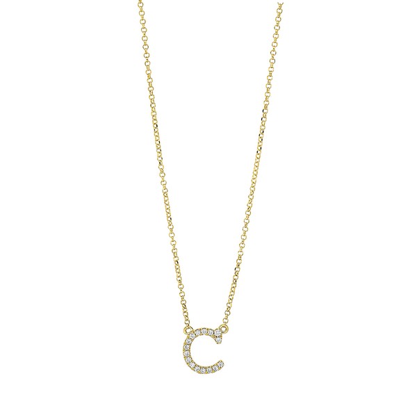 Collier aus 750 Gelbgold 16 Brillanten 0.07ct