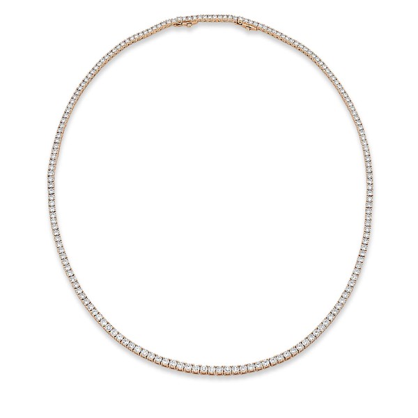 Tenniscollier Collier aus 750 Rotgold 179 Brillanten 10.13ct