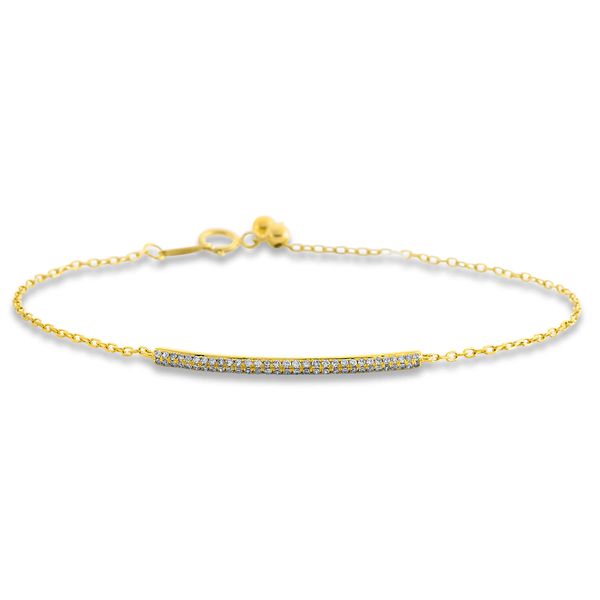 Armband aus 750 Gelbgold 62 Diamanten 0.16ct