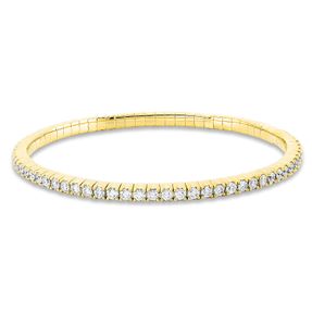 Armband Flex-Band aus 750 Gelbgold 255 Brillanten 7,92ct TW-SI B:7,3mm