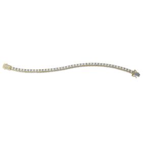 Armband aus 750 Gold gelb/weiß 83 Diamanten 10,2ct TW-VS1 L:19,1cm