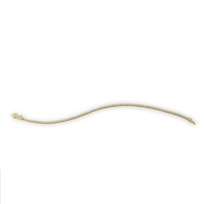 Armband aus 750 Gold Gelbgold 91 Brillanten 2,05ct TW-SI B:2,3mm L:18cm