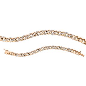 Armband aus 750 Gold Rotgold 308 Brillanten 1,76ct TW-SI L:17,8cm