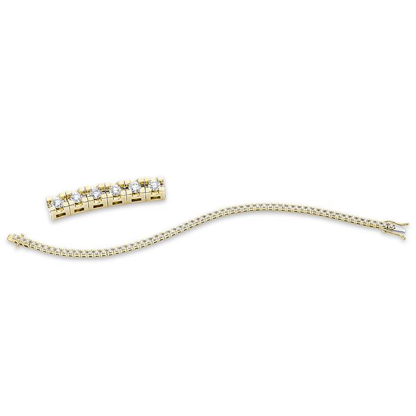 Armband aus 750 Gelbgold 61 Brillanten 2.12ct