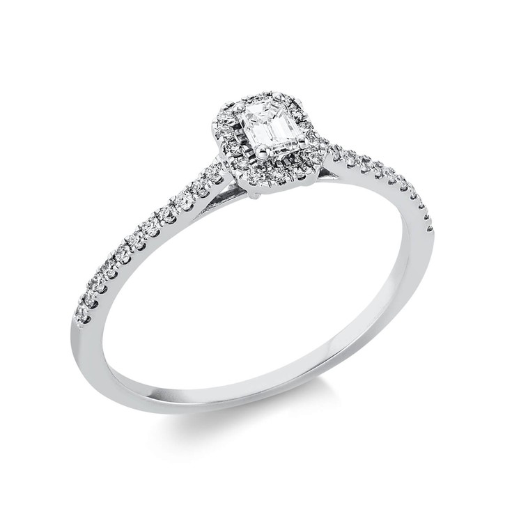 Ring aus 750 Weißgold 37 Brillanten 0.31ct