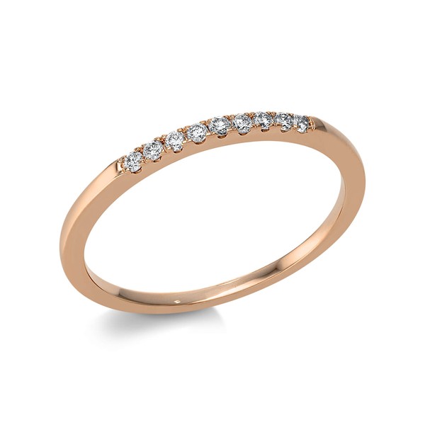 Ring aus 750 Rotgold 9 Brillanten 0.09ct