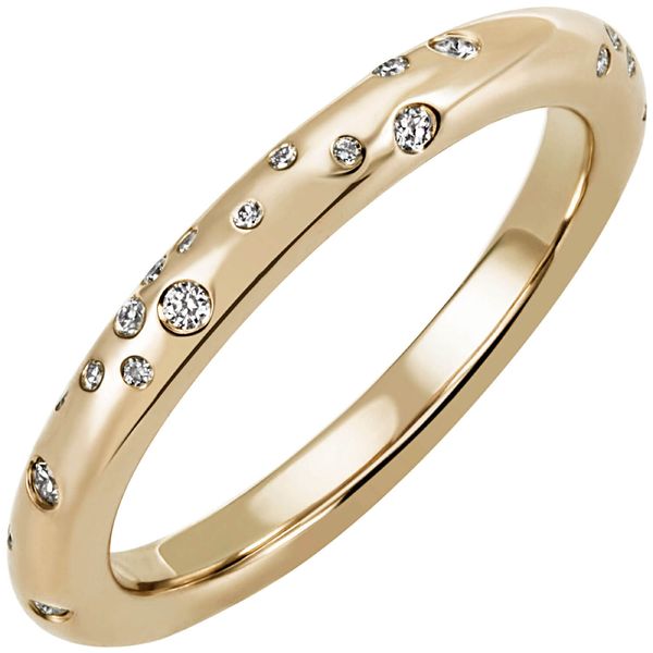 Ring mit 34 Diamanten Brillanten 585 Gelbgold