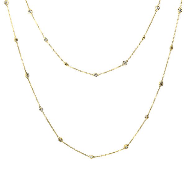 Collier aus 750 Gelbgold 244 Brillanten 2.39ct