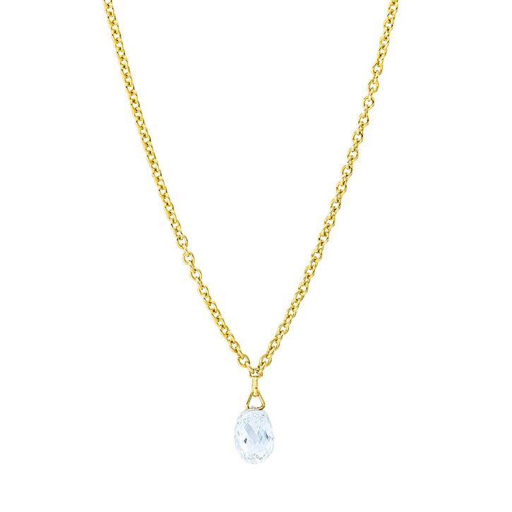 Collier aus 750 Gelbgold Diamant 0.38ct