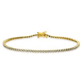 Armband aus 750 Gold Gelbgold 92 Brillanten 1,06ct TW-SI L:17,8cm