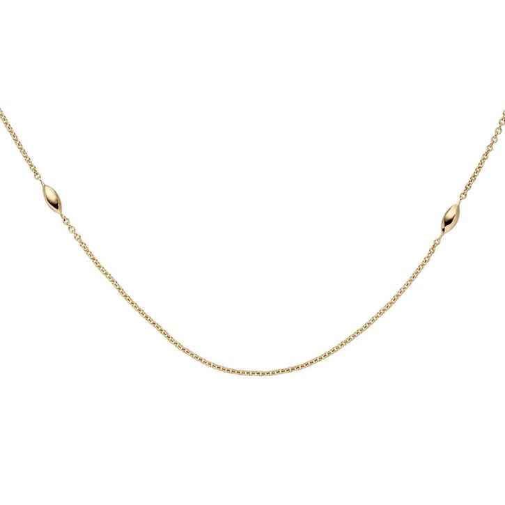 1,1mm Collier Ankerkette aus 585 Gelbgold 45cm