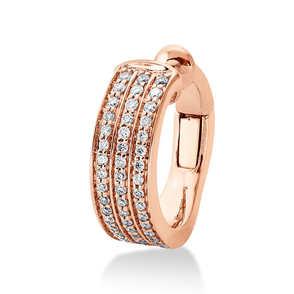 Ohrschmuck aus 750 Rotgold 48 Brillanten 0.14ct