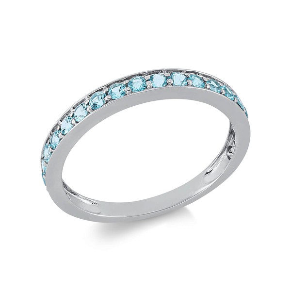 Ring aus 750 Weißgold 21 Paraibae