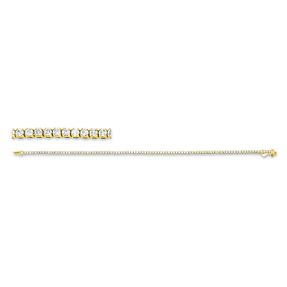 Armband aus 750 Gold Gelbgold 96 Brillanten 1,5ct TW-SI L:18cm