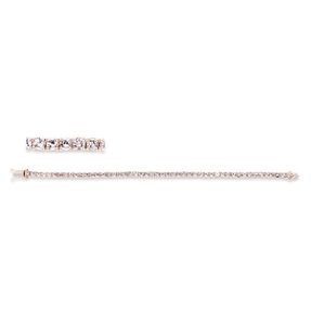 Armband aus 750 Gold Rotgold 50 Morganite 7,6ct rosa L:18cm