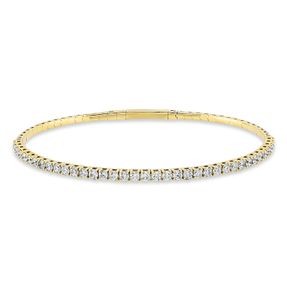 Armband aus 750 Gold Gelbgold 37 Brillanten 1,66ct TW-SI L:17,8cm