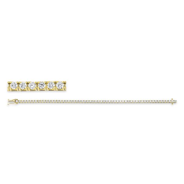 Armband aus 750 Gelbgold 59 Brillanten 4ct