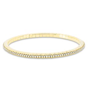 Armband aus 750 Gold Gelbgold 120 Brillanten 1,01ct TW-SI B:3,3mm L:18cm