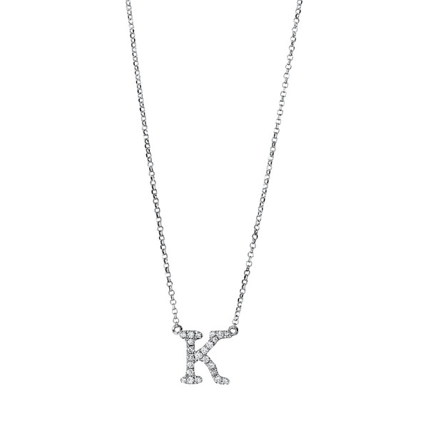 Collier aus 750 Weißgold 23 Brillanten 0.12ct