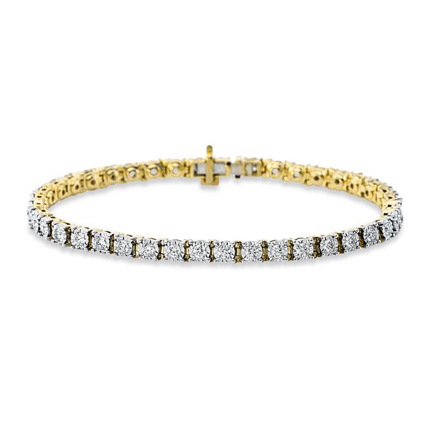 Armband aus 750 Gold gelb weiß 40 Brillanten 2.09ct